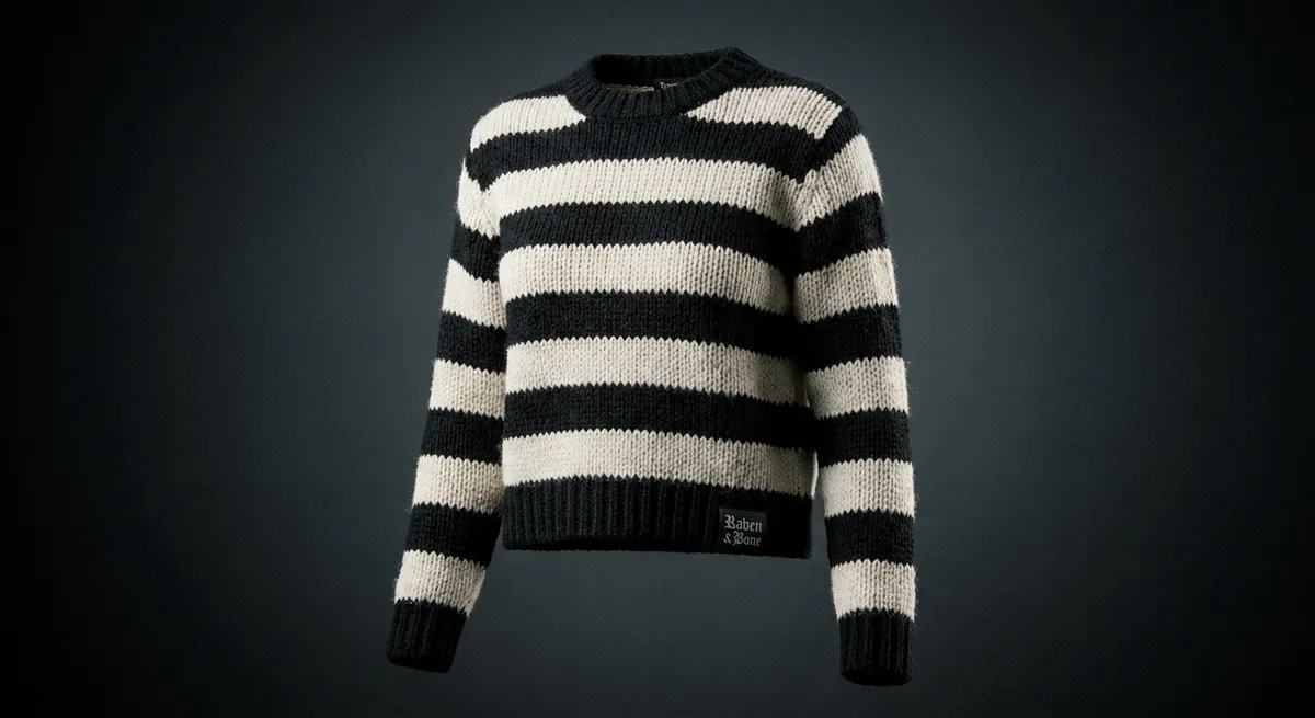 Mourning Stripes — Bold black and bone stripes. The icon. You know exactly who wears this.